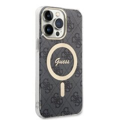 Чехол Guess 4G IML MagSafe Compatible Case для iPhone 14 Pro Max, черный цена и информация | Чехлы для телефонов | pigu.lt