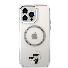 Karl Lagerfeld MagSafe Compatible Case IML Karl and Choupette NFT for iPhone 13 Pro Max Transparent цена и информация | Чехлы для телефонов | pigu.lt