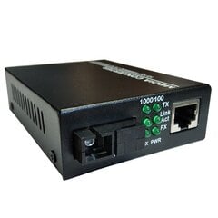 Media Converter 10/100/1000M TX1550nm цена и информация | Адаптеры, USB-разветвители | pigu.lt