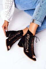 Aulinukai moterims Maciejka BSB15605.2681, juodi kaina ir informacija | Aulinukai, ilgaauliai batai moterims | pigu.lt