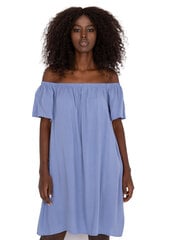 Женское голубое платье с принтом цена и информация | Платья | pigu.lt