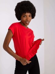 Marškinėliai moterims 2016103151493, raudoni kaina ir informacija | Marškinėliai moterims | pigu.lt