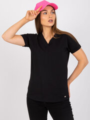 Marškinėliai moterims 2016103160006, juodi kaina ir informacija | Marškinėliai moterims | pigu.lt