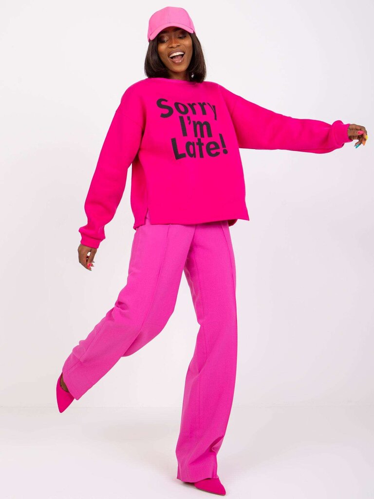 Bluzonas moterims Ex Moda 2016103167517, rožinis kaina ir informacija | Džemperiai moterims | pigu.lt