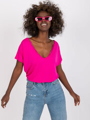 Marškinėliai moterims Basic Feel Good 2016103175567, rožiniai kaina ir informacija | Marškinėliai moterims | pigu.lt