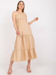 Suknelė moterims Rue Paris, smėlio spalvos kaina ir informacija | Suknelės | pigu.lt