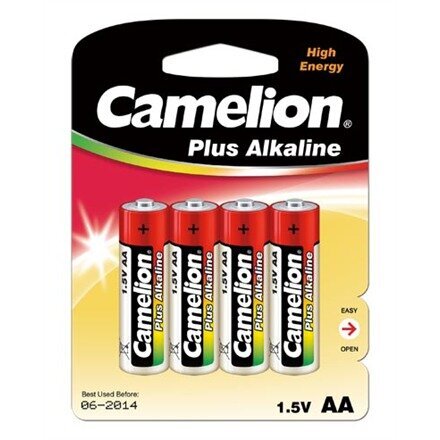 Camelion elementai Plus Alkaline, AA/LR06, 4 vnt. kaina ir informacija | Elementai | pigu.lt