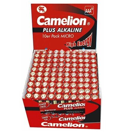 Camelion elementai Plus Alkaline, 1.5 V, AAA/LR03, 20x10 vnt. kaina ir informacija | Elementai | pigu.lt