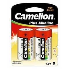 Camelion elementai Plus Alkaline, 1.5 V, D/LR20, 2 vnt. kaina ir informacija | Camelion elementai Plus Alkaline, 1.5 V, D/LR20, 2 vnt. | pigu.lt