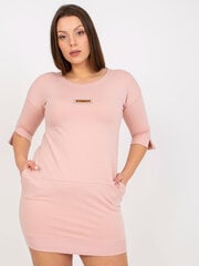 Женское светло-розовое платье больших размеров цена и информация | Платья | pigu.lt