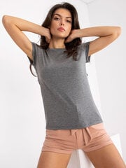 Marškinėliai moterims Basic Feel Good 2016103216420, pilki kaina ir informacija | Marškinėliai moterims | pigu.lt