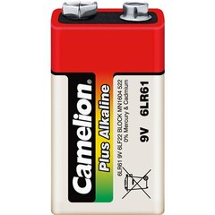 Camelion элемент Plus Alkaline 9В, 6LR61, 1 шт. цена и информация | Батарейки | pigu.lt