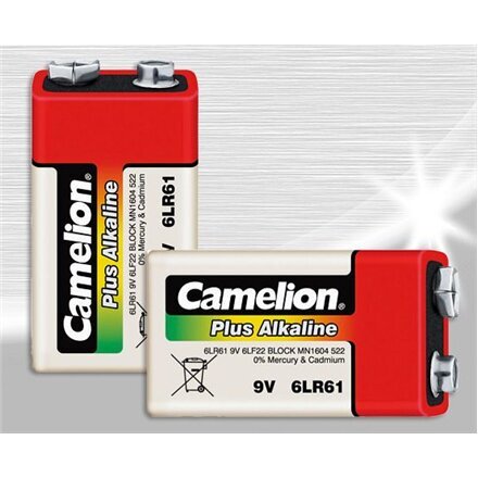 Camelion elementas Plus Alkaline 9V, 6LR61, 1 vnt. kaina ir informacija | Elementai | pigu.lt