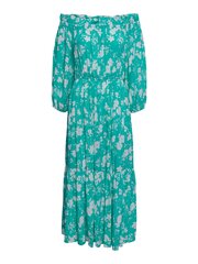 Женское платье YAS 26030184*01, зелёное/белое цена и информация | Платья | pigu.lt