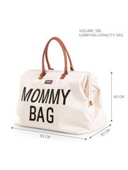 Didelė mamos rankinė Childhome Mommy Bag, balta цена и информация | Аксессуары для колясок | pigu.lt