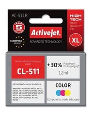 Activejet AC-511R (Canon CL-511), цветной цена и информация | Картриджи для струйных принтеров | pigu.lt