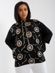 Женская черная блузка больших размеров цена и информация | Женские блузки, рубашки | pigu.lt