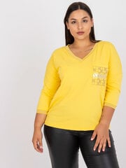 Palaidinė moterims Relevance 2016103226054, geltona kaina ir informacija | Palaidinės, marškiniai moterims | pigu.lt