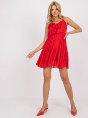 Suknelė moterims Och Bella, raudona kaina ir informacija | Suknelės | pigu.lt