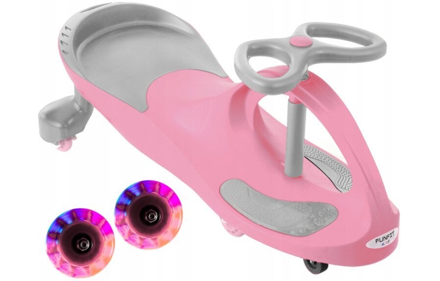 Svingis Ride-On Funfit Kids 2620, rožinis/pilkas kaina ir informacija | Žaislai kūdikiams | pigu.lt