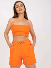 Šortai moterims Rue Paris, oranžiniai цена и информация | Женские шорты | pigu.lt