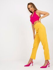 Kelnės moterims Xsapienza 2016103243129, geltonos цена и информация | Женские брюки | pigu.lt