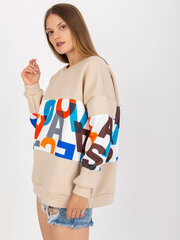 Džemperis moterims Ex Moda 2016103246045, smėlio spalvos kaina ir informacija | Džemperiai moterims | pigu.lt