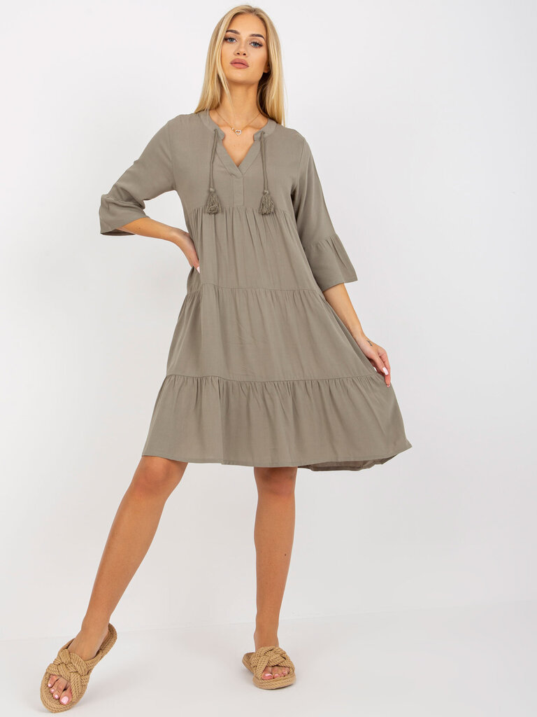 Suknelė moterims Factory Price 4063813307175, žalia kaina ir informacija | Suknelės | pigu.lt