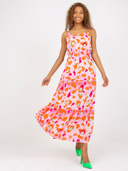Женское платье-рубашка кораллового цвета цена и информация | Платья | pigu.lt