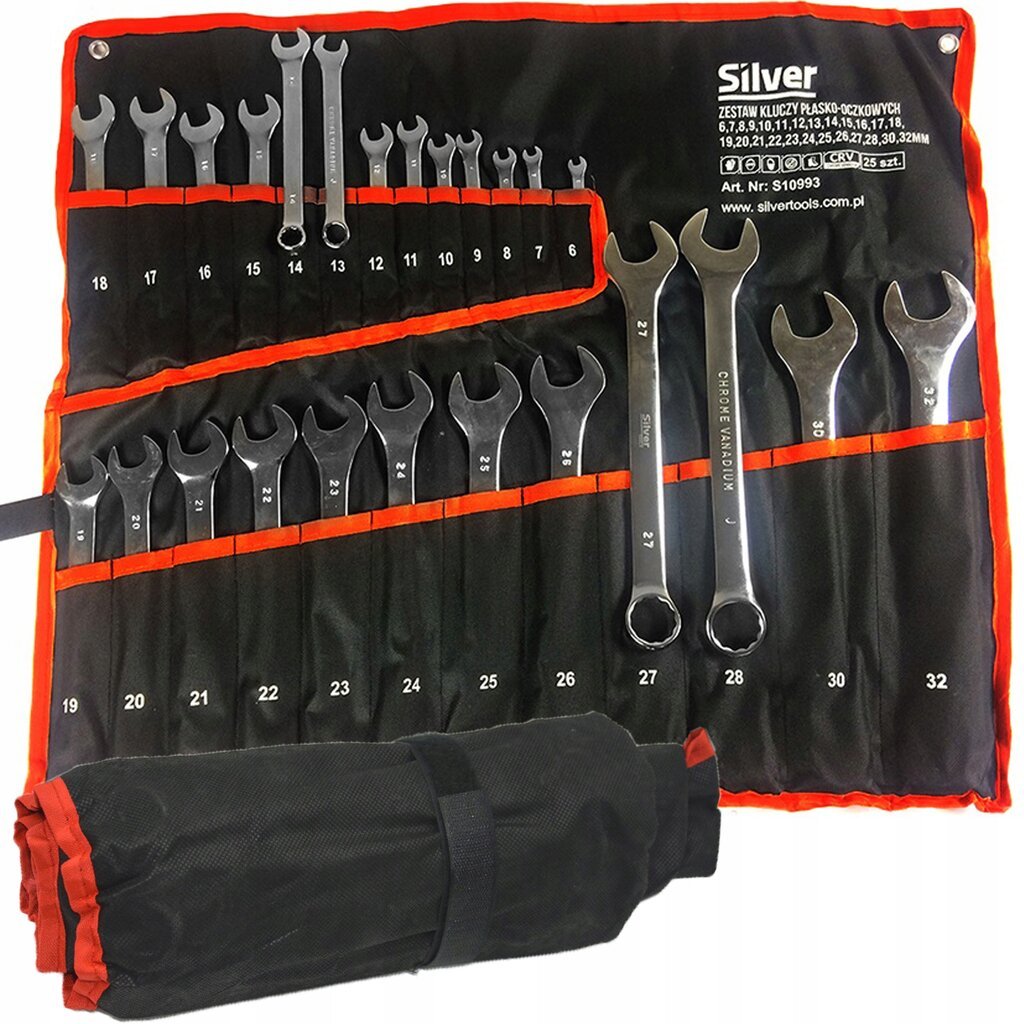 Kombinuotų raktų rinkinys Silver S10993 kaina ir informacija | Mechaniniai įrankiai | pigu.lt