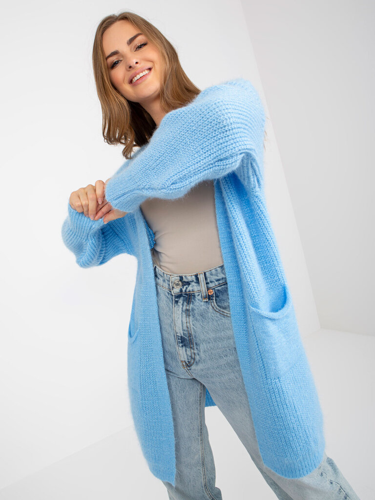 Megztinis moterims Och Bella 2016103271634, mėlynas kaina ir informacija | Megztiniai moterims | pigu.lt