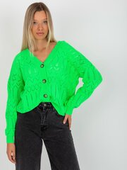 Megztinis moterims Rue Paris fluo 2016103276738, žalias цена и информация | Женские кофты | pigu.lt