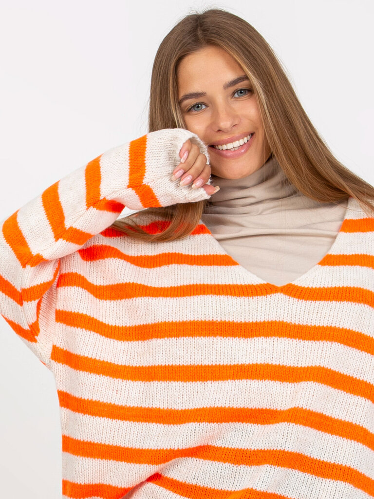 Megztinis moterims Och Bella 2016103279234, oranžinis kaina ir informacija | Megztiniai moterims | pigu.lt