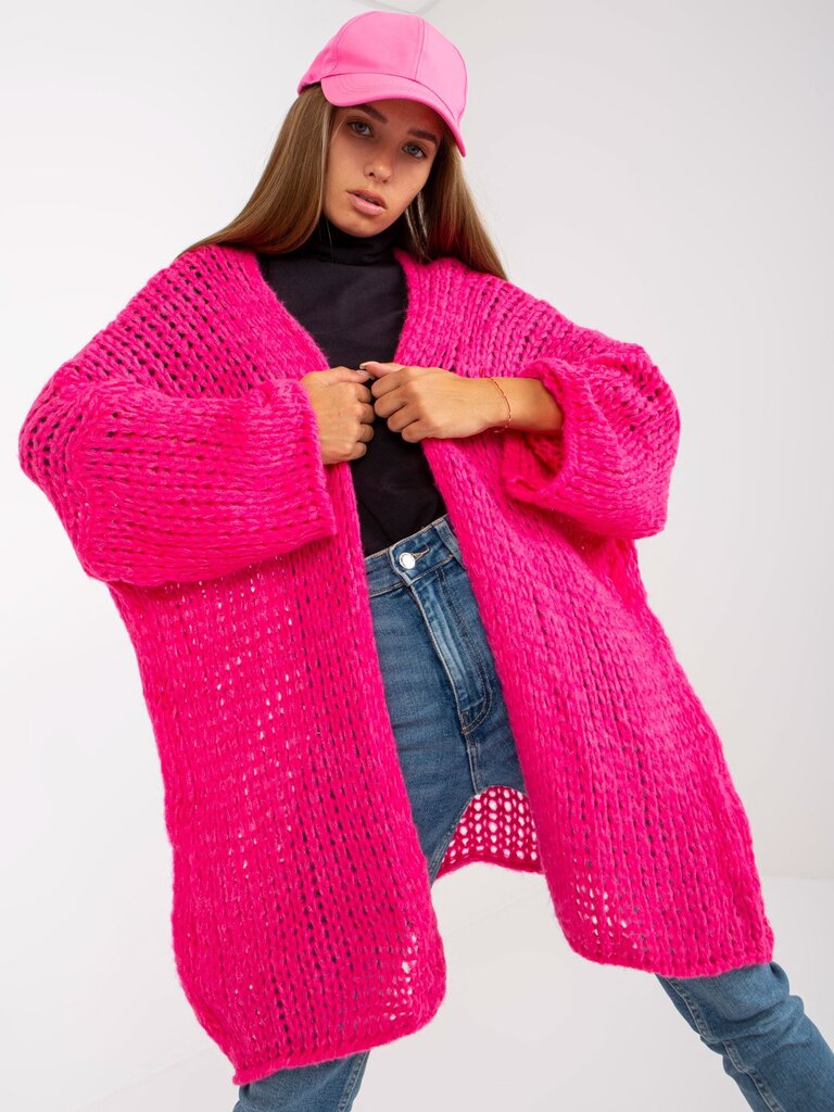 Megztinis moterims Och Bella fluo 2016103279081, rožinis kaina ir informacija | Megztiniai moterims | pigu.lt