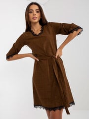 Suknelė moterims Lakerta, ruda kaina ir informacija | Suknelės | pigu.lt