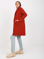 Paltas moterims 2016103294091, raudonas цена и информация | Женские пальто | pigu.lt