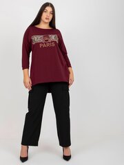 Женская футболка с надписью RUE PARIS, фиолетовая цена и информация | Женские блузки, рубашки | pigu.lt