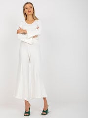 Kelnės moterims 2016103304189, baltos цена и информация | Женские брюки | pigu.lt