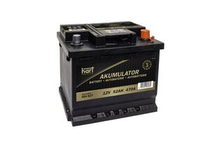 Аккумулятор Hart Premium 52АЧ 470A цена и информация | Akumuliatoriai | pigu.lt