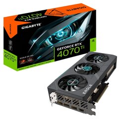 Graphics Card GIGABYTE NVIDIA GeForce RTX 4070 Ti 12 GB|GDDR6X|192 bit|PCIE 4.0 16x GPU 2625 MHz Dual Slot Fansink 1xHDMI 3xDisplayPort цена и информация | Видеокарты (GPU) | pigu.lt