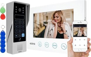 Система видеонаблюдения Eura VDP-90A3 Delta + белый монитор Tuya цена и информация | Домофоны | pigu.lt