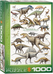 Dėlionė Eurographics, 6000-0098, Dinosaurs of the Cretaceous, 1000 d. kaina ir informacija | Dėlionės (puzzle) | pigu.lt