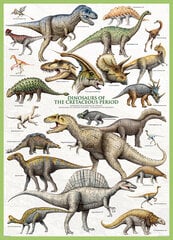 Dėlionė Eurographics, 6000-0098, Dinosaurs of the Cretaceous, 1000 d. kaina ir informacija | Dėlionės (puzzle) | pigu.lt