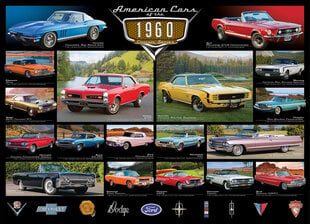 Пазл Eurographics, 6000-0677, American Cars of the 1960s, 1000 шт. цена и информация | Пазлы | pigu.lt