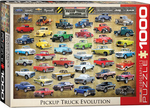 Dėlionė Eurographics, 6000-0681, Pickup Truck Evolution, 1000 d. kaina ir informacija | Dėlionės (puzzle) | pigu.lt