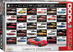 Dėlionė Eurographics, 6000-0683, Corvette Evolution, 1000 d. kaina ir informacija | Dėlionės (puzzle) | pigu.lt