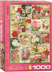 Dėlionė Eurographics, 6000-0810, Roses - Seed Catalogue, 1000 d. kaina ir informacija | Dėlionės (puzzle) | pigu.lt