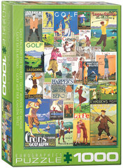 Dėlionė Eurographics, 6000-0933, Golf Around the World, 1000 d. kaina ir informacija | Dėlionės (puzzle) | pigu.lt