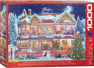 Dėlionė Eurographics, 6000-0973, Getting Ready Christmas, 1000 d. kaina ir informacija | Dėlionės (puzzle) | pigu.lt