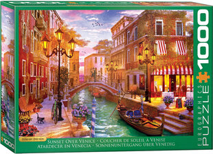 Dėlionė Eurographics, 6000-5353, Sunset Over Venice, 1000 d. kaina ir informacija | Dėlionės (puzzle) | pigu.lt